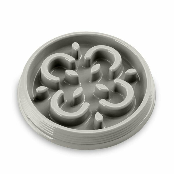 Tarhong Slow Chow Medallion Feeder Small - Grey Set of 2 PFWBL1070MFG